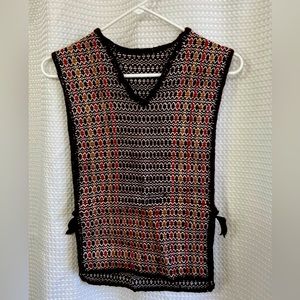 Thrifted Vintage Poncho Vest